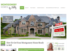 Tablet Screenshot of montgomeryhomesbymolly.com